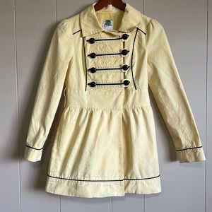 Vintage Candies Powder Yellow Band Coat